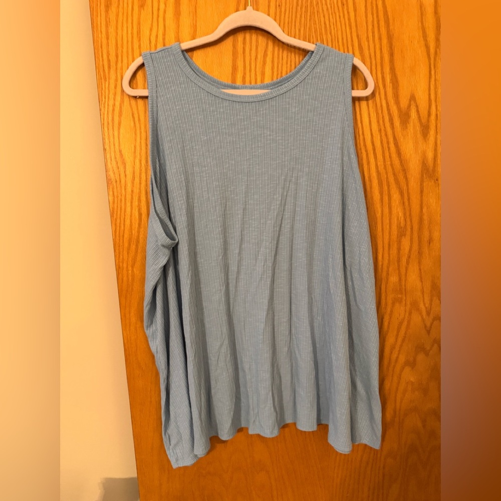 Blue Sleeveless Women's Top